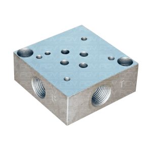 MANIFOLD ESTÁNDAR CETOP 3, 3/8" NPT, LATERALES 1/4"