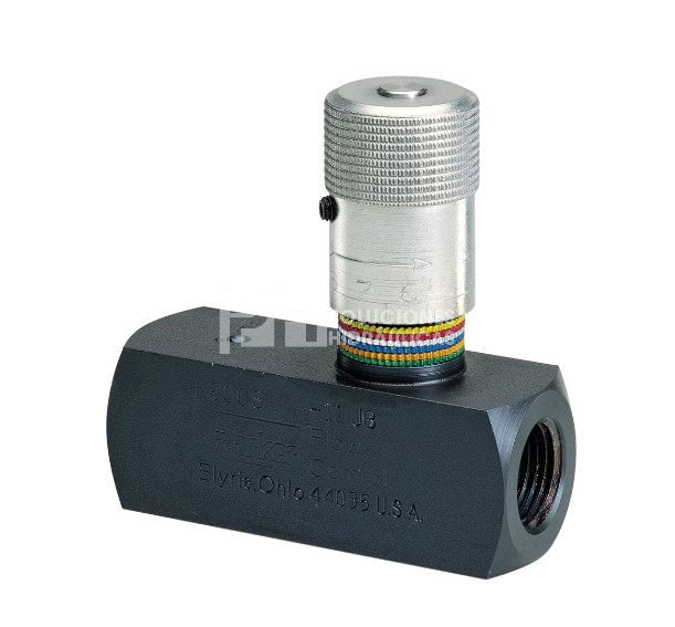 Valvula Reguladora de Flujo de Acero con Check integrado marca Parker NPT, 5000 PSI MAX