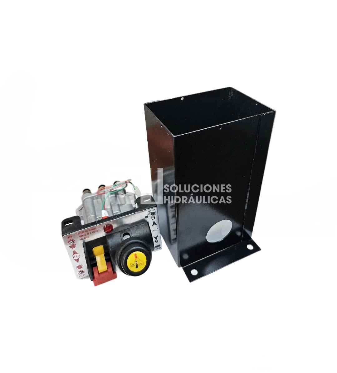 Kit para volteo que incluye: base (torre), válvula de control para bomba/toma de fuerza marca PHY