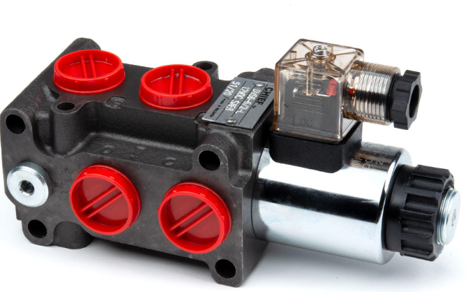 Válvula selectora marca Chief de 12 V, accionada por solenoide