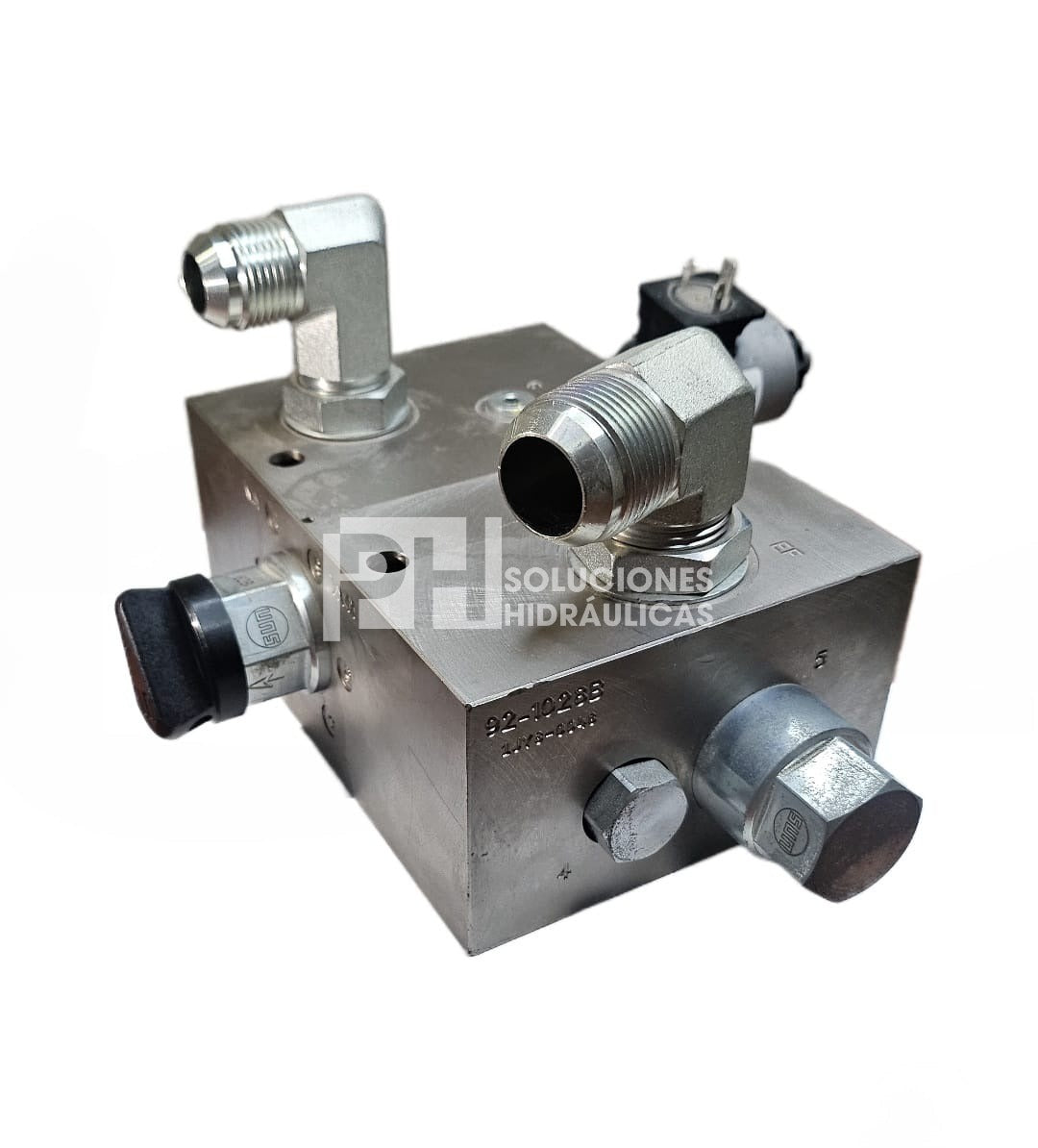 Valvula Sun Hydraulics V65 para martillo hidraulico para retroexcavadora 65gpm max, 12 volts, 3500psi max
