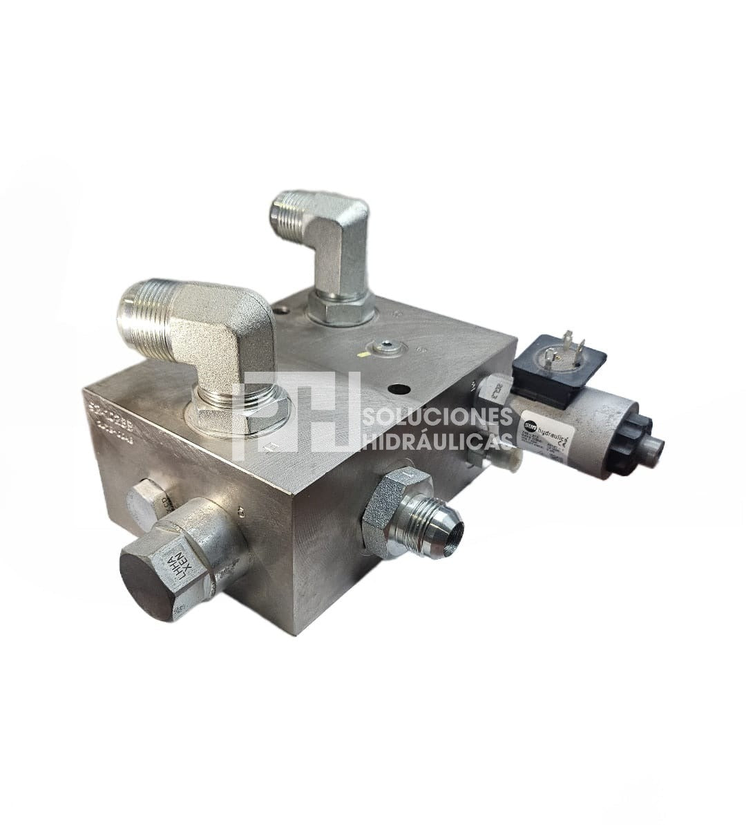 Valvula Sun Hydraulics V65 para martillo hidraulico para retroexcavadora 65gpm max, 12 volts, 3500psi max